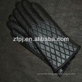 Cute girls winter black best leather painting company logos gloves